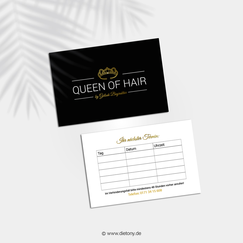 Referenzen: Queen of Hair - Gülsah Bayraktar - 2018: Terminkarten